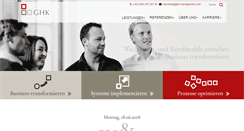 Desktop Screenshot of ghk-management.com
