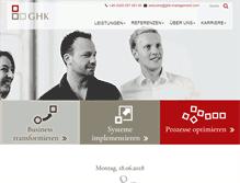 Tablet Screenshot of ghk-management.com